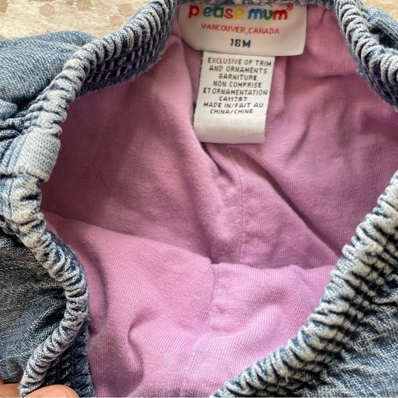 Please Mum Baby Girl Denim Jeans Fleece insulated Bootcut 18 Months 100% Cotton - Picture 4 of 10